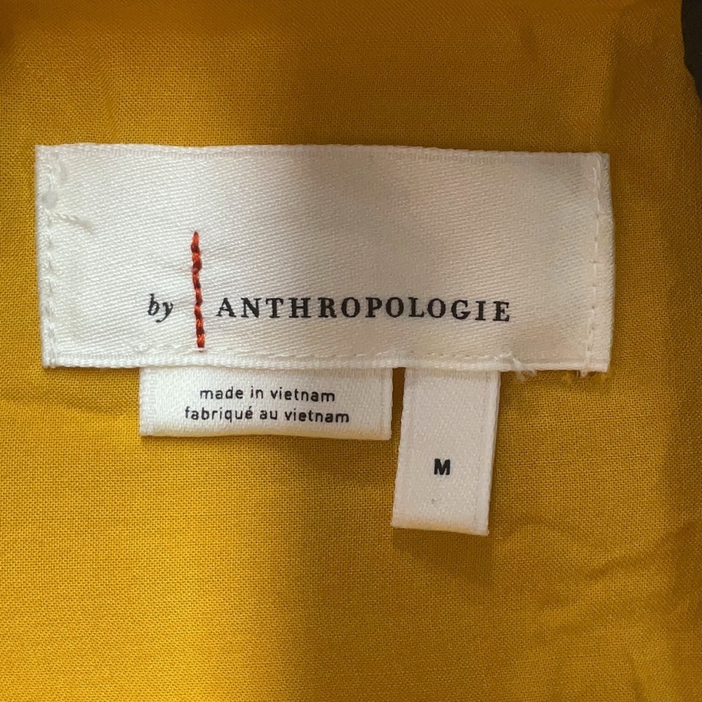 Anthropologie Somerset Silky Satin Edition tiered smocked waist maxi dress mango - Picture 4 of 5